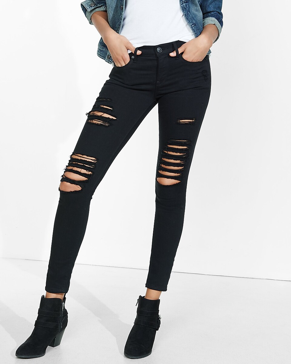 black designer jeans womens
