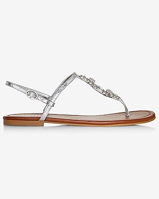Jeweled T-strap Sandal | Express